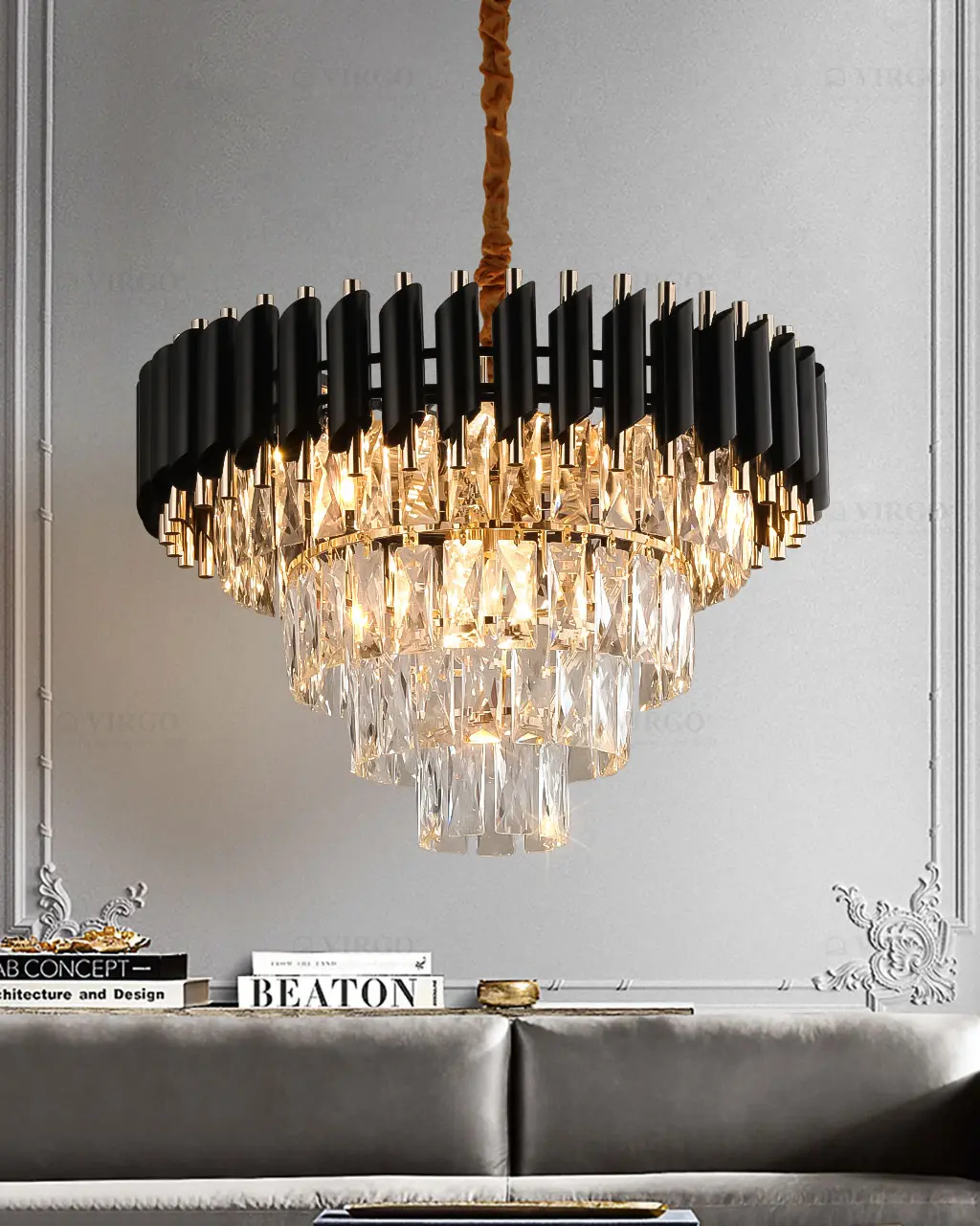 Đèn chùm pha lê cao cấp P8077B