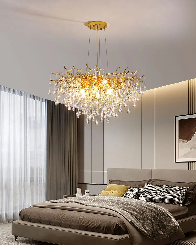 Đèn chùm pha lê giọt nước cao cấp P8101/60