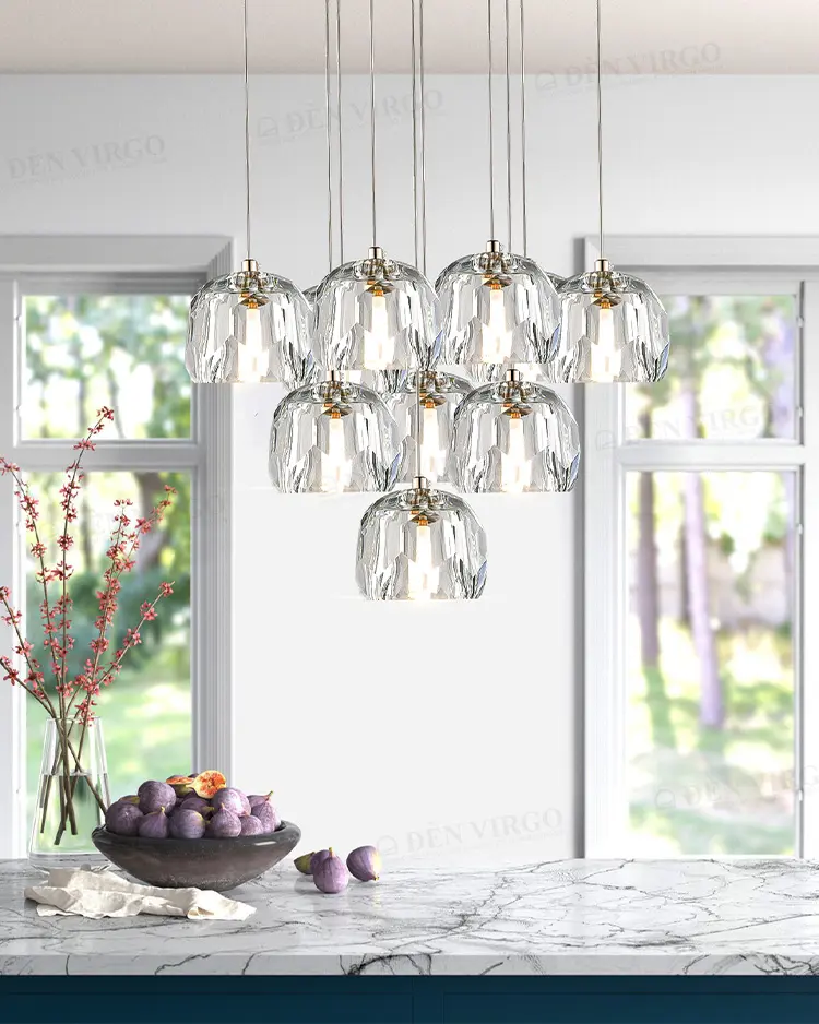 3422 2 2 Đèn thả trang trí pha lê cao cấp P6412/10