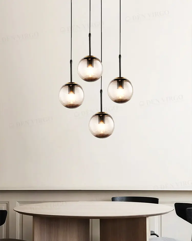 Đèn thả thủy tinh trang trí P6917