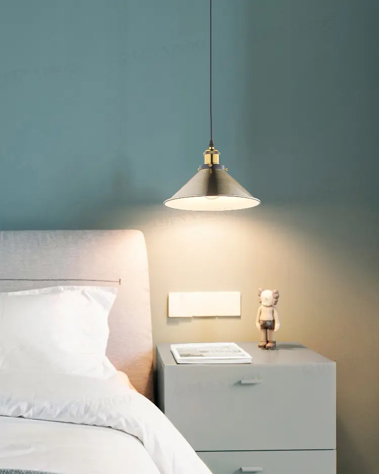 Đèn thả trang trí công nghiệp màu đồng cổ điển PN601/1 1 Đèn thả trang trí công nghiệp màu đồng cổ điển PN601/1