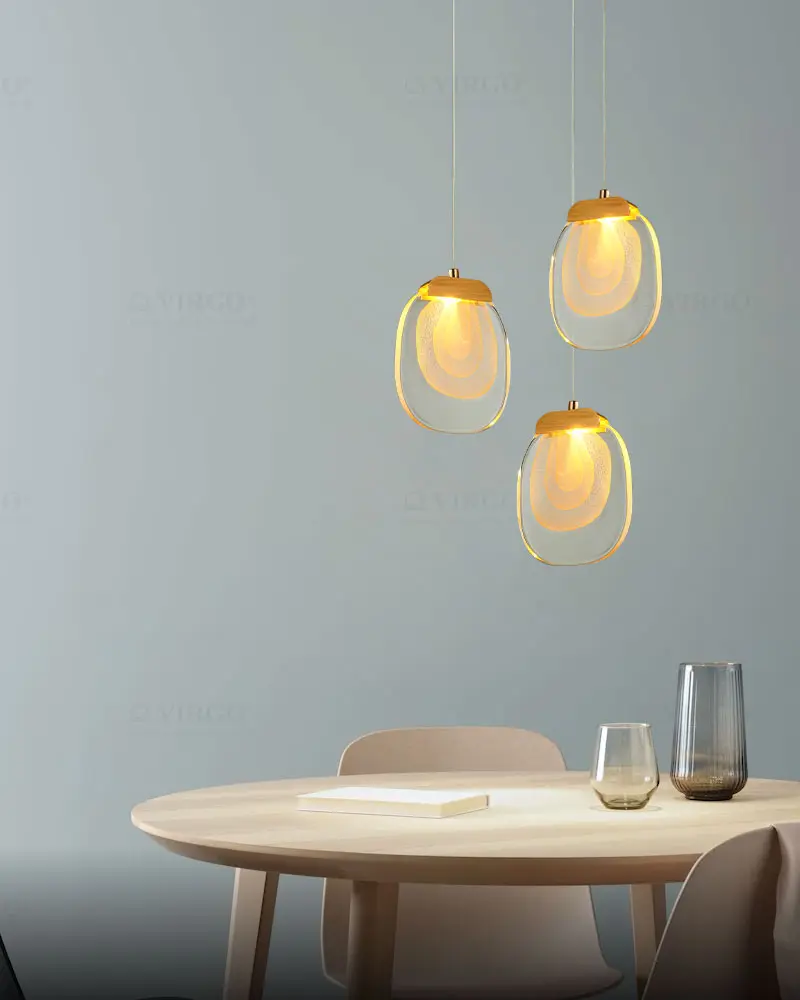 Đèn thả pha lê trang trí P0918 2 Đèn thả pha lê trang trí P0918