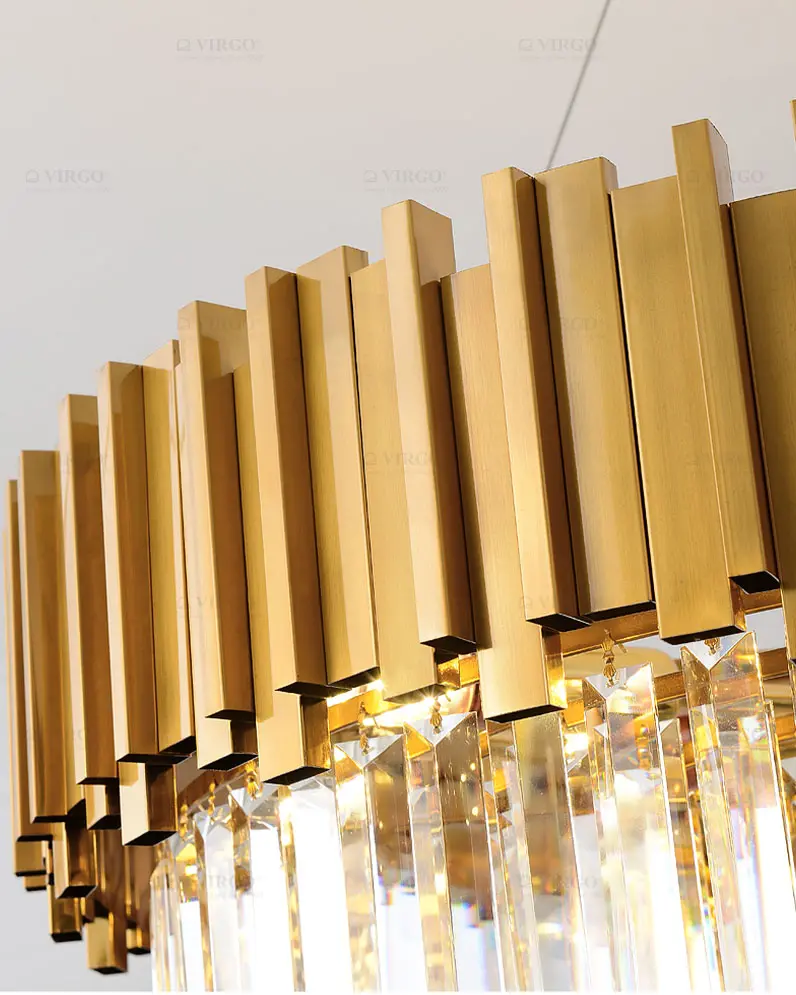 3548 2P 3 Đèn chùm pha lê cao cấp H877A/2P