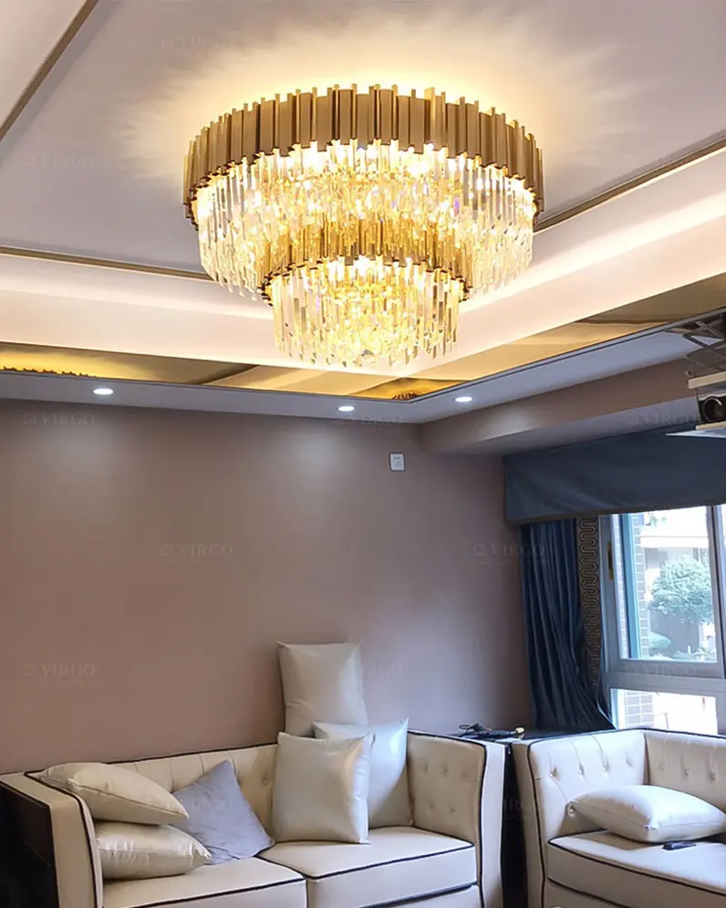 3548 2P 5 Đèn chùm pha lê cao cấp H877A/2P