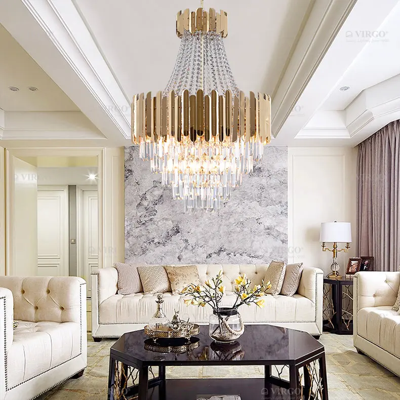 Đèn chùm pha lê cao cấp VIRGO P8662 2 Đèn chùm pha lê cao cấp VIRGO P8662