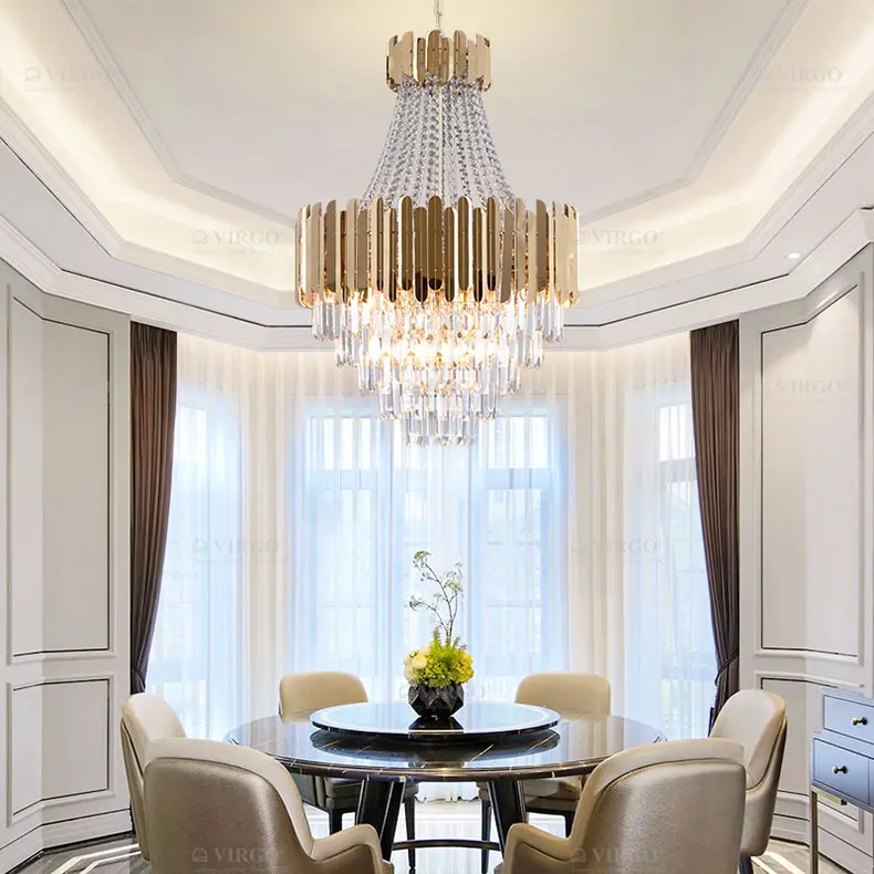 Đèn chùm pha lê cao cấp VIRGO P8662 3 Đèn chùm pha lê cao cấp VIRGO P8662