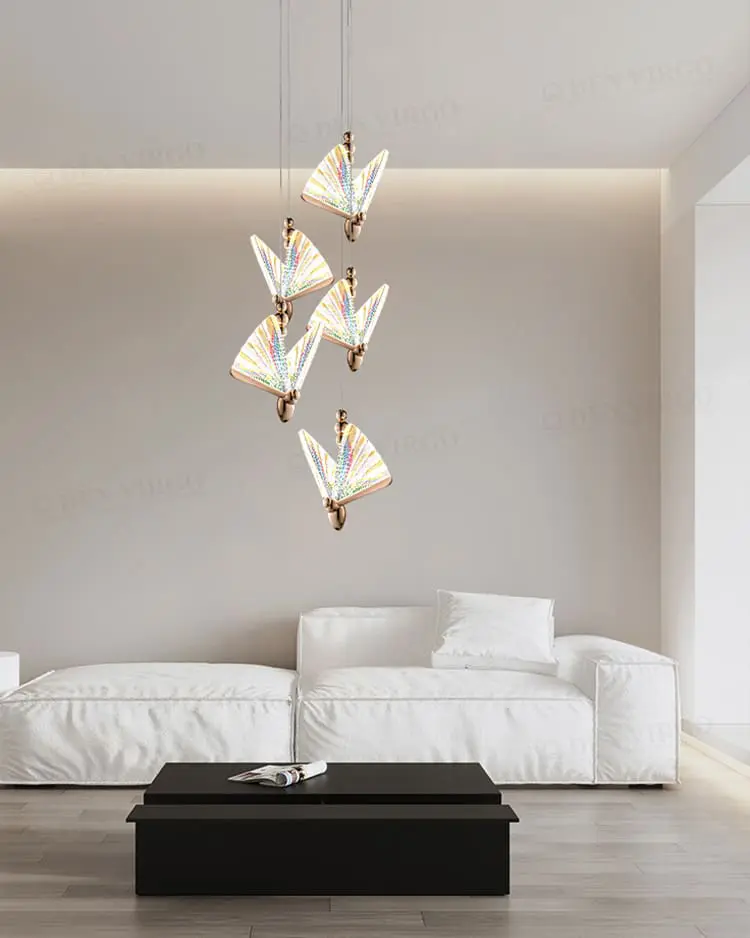 Đèn thả trang trí cánh bướm cao cấp VIRGO P110