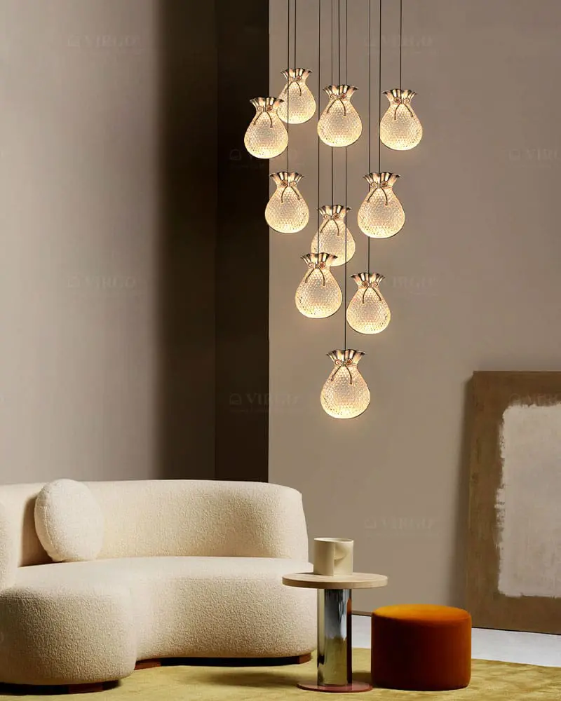 Đèn thả trang trí cao cấp VIRGO P8517 3 Đèn thả trang trí cao cấp VIRGO P8517