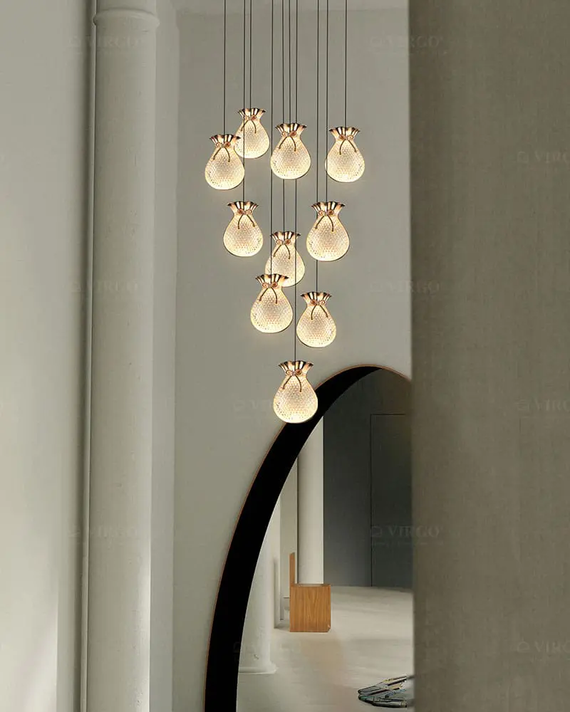 Đèn thả trang trí cao cấp VIRGO P8517 4 Đèn thả trang trí cao cấp VIRGO P8517
