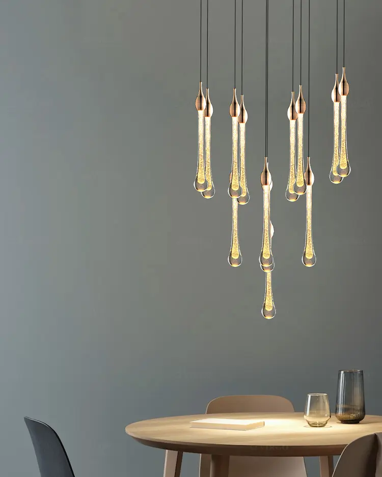 Đèn thả trang trí pha lê giọt nước cao cấp P6828/13P