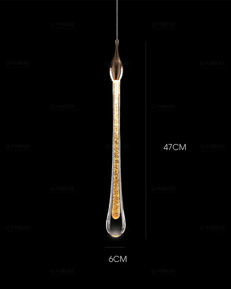 Đèn thả trang trí pha lê giọt nước cao cấp P6828/13P