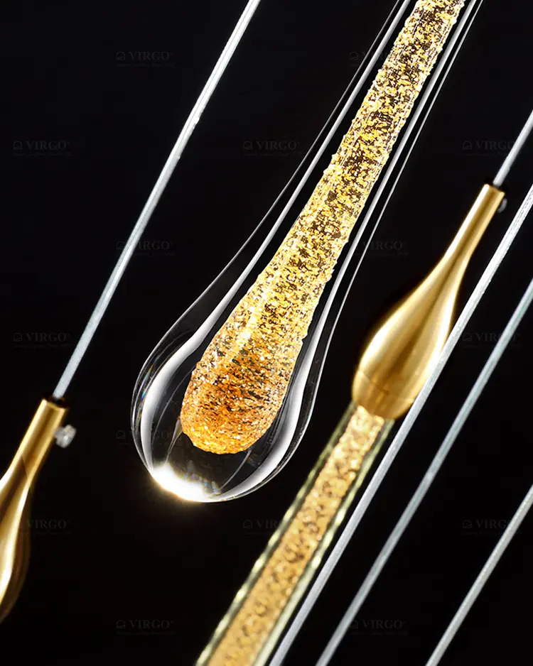 Đèn thả trang trí pha lê giọt nước cao cấp P6828/13P