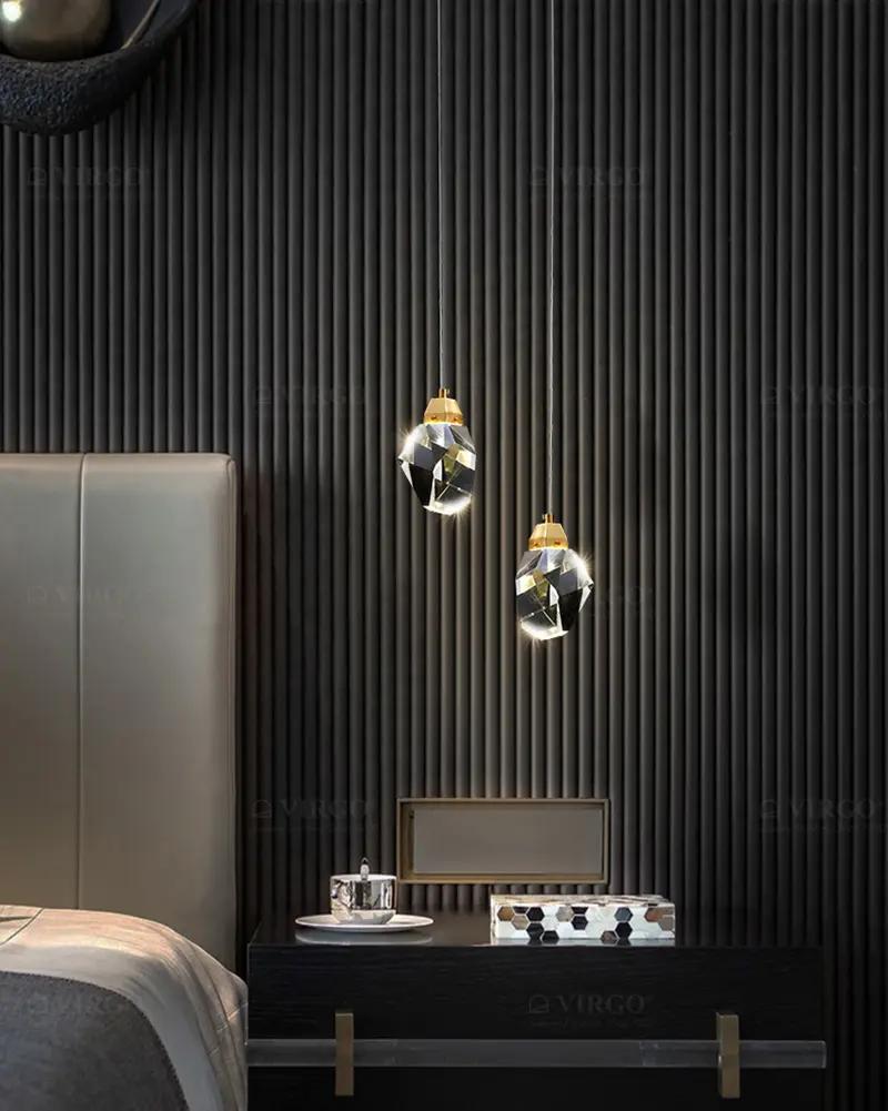 Đèn thả pha lê trang trí cao cấp K990/1 5 Đèn thả pha lê trang trí cao cấp K990/1