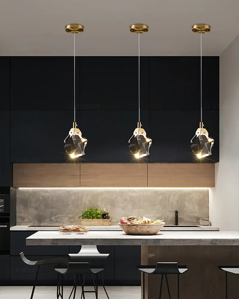 Đèn thả pha lê trang trí cao cấp K990/1 3 Đèn thả pha lê trang trí cao cấp K990/1