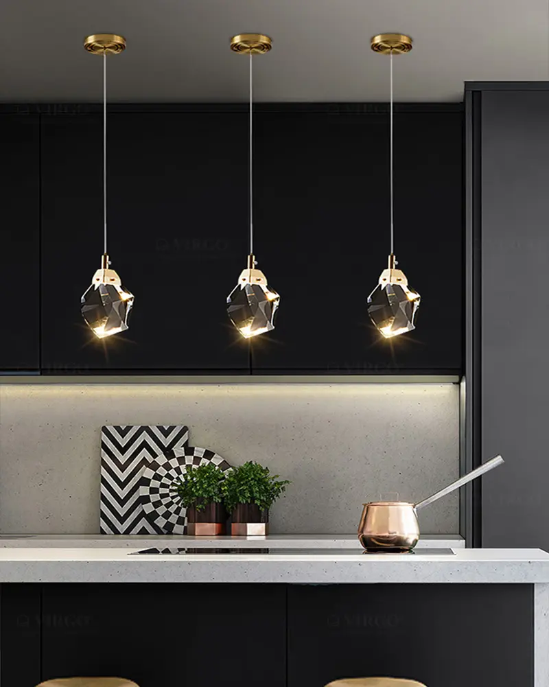 Đèn thả pha lê trang trí cao cấp K990/1 2 Đèn thả pha lê trang trí cao cấp K990/1