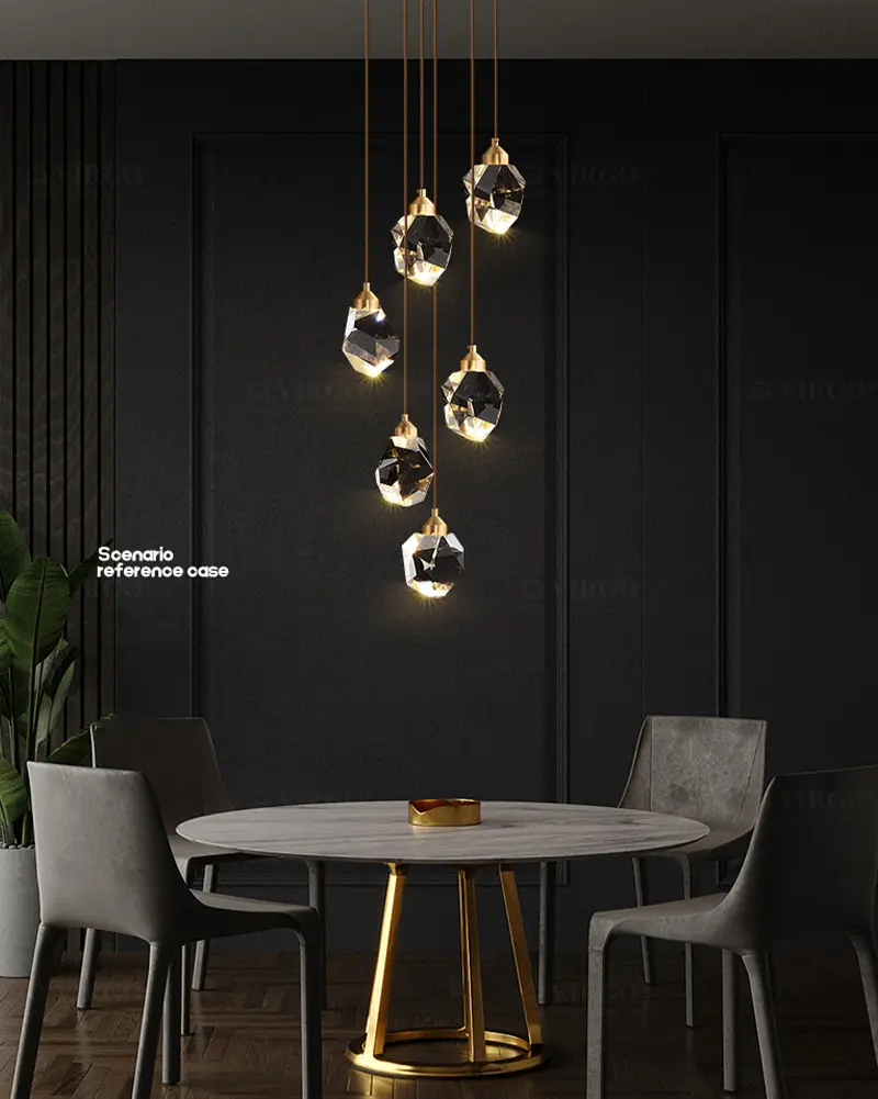 Đèn thả pha lê trang trí cao cấp P990/7