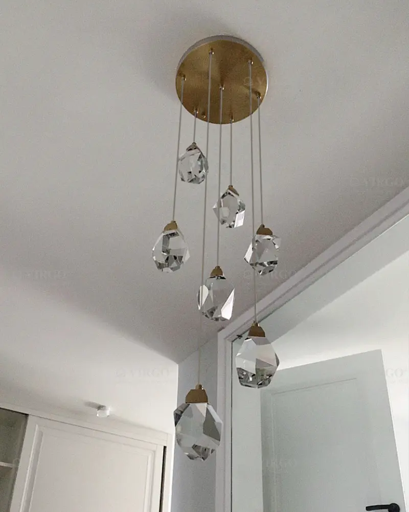 Đèn thả pha lê trang trí cao cấp P990/7