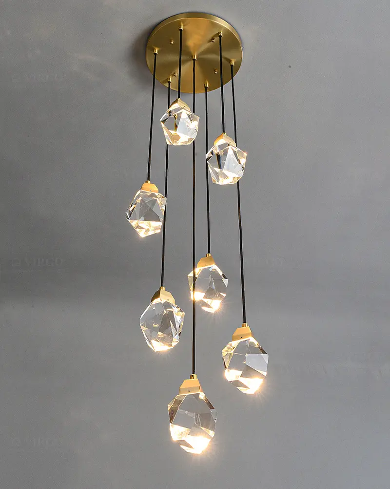 Đèn thả pha lê trang trí cao cấp P990/7