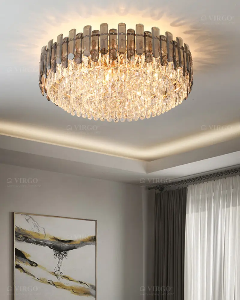 Đèn ốp trần pha lê cao cấp C8820 2 Đèn ốp trần pha lê cao cấp C8820