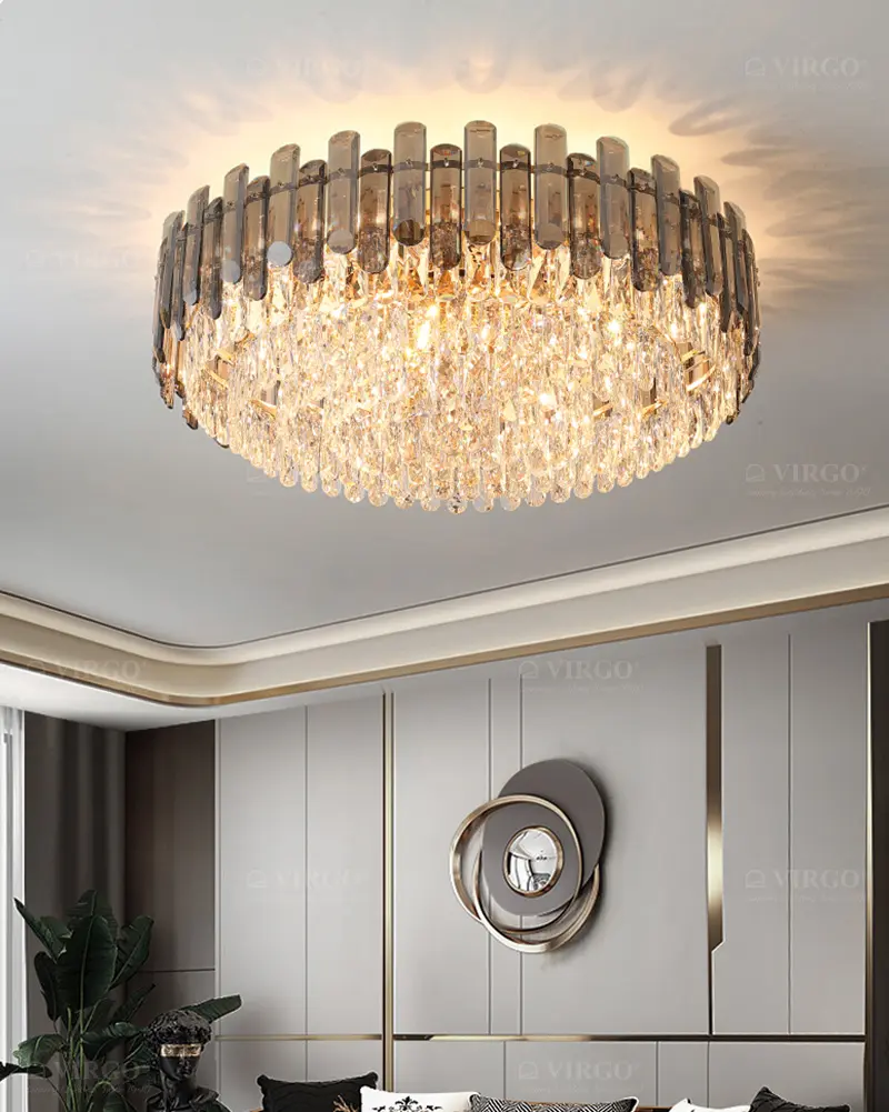 Đèn ốp trần pha lê cao cấp C8820 3 Đèn ốp trần pha lê cao cấp C8820