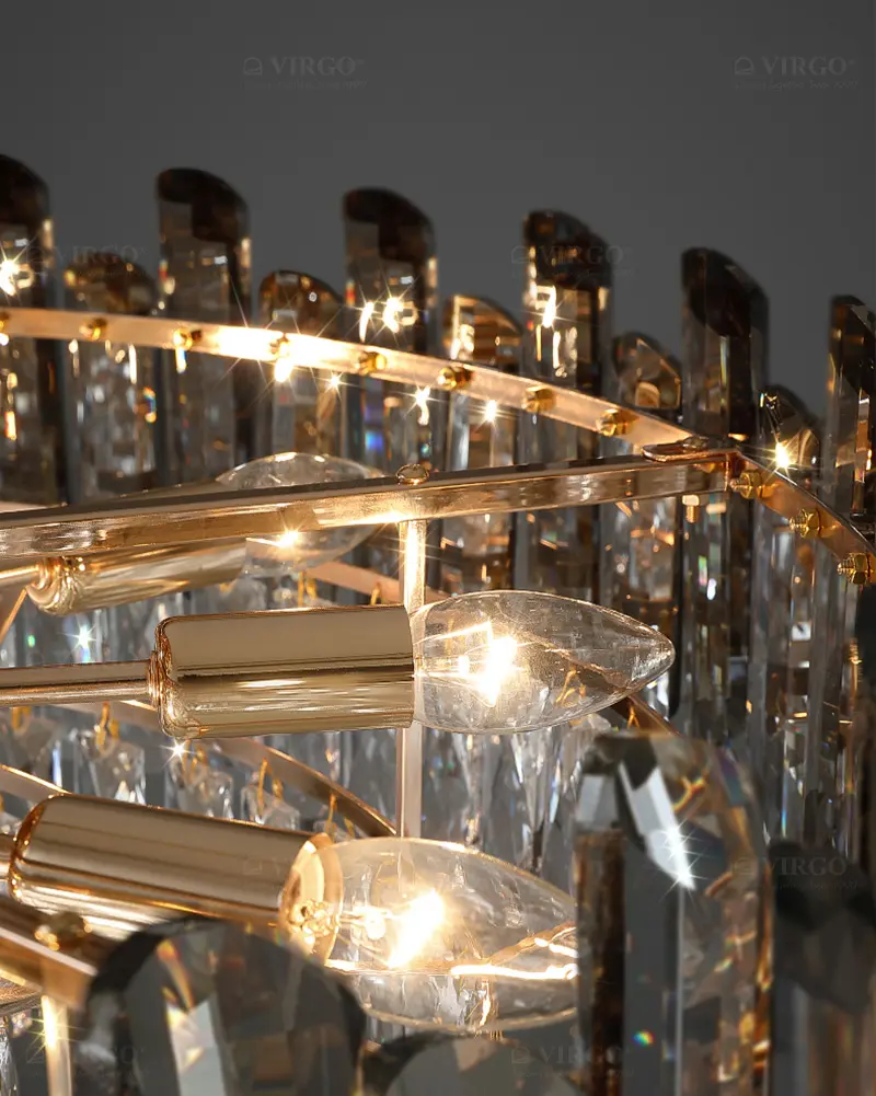 Đèn ốp trần pha lê cao cấp C8820 4 Đèn ốp trần pha lê cao cấp C8820