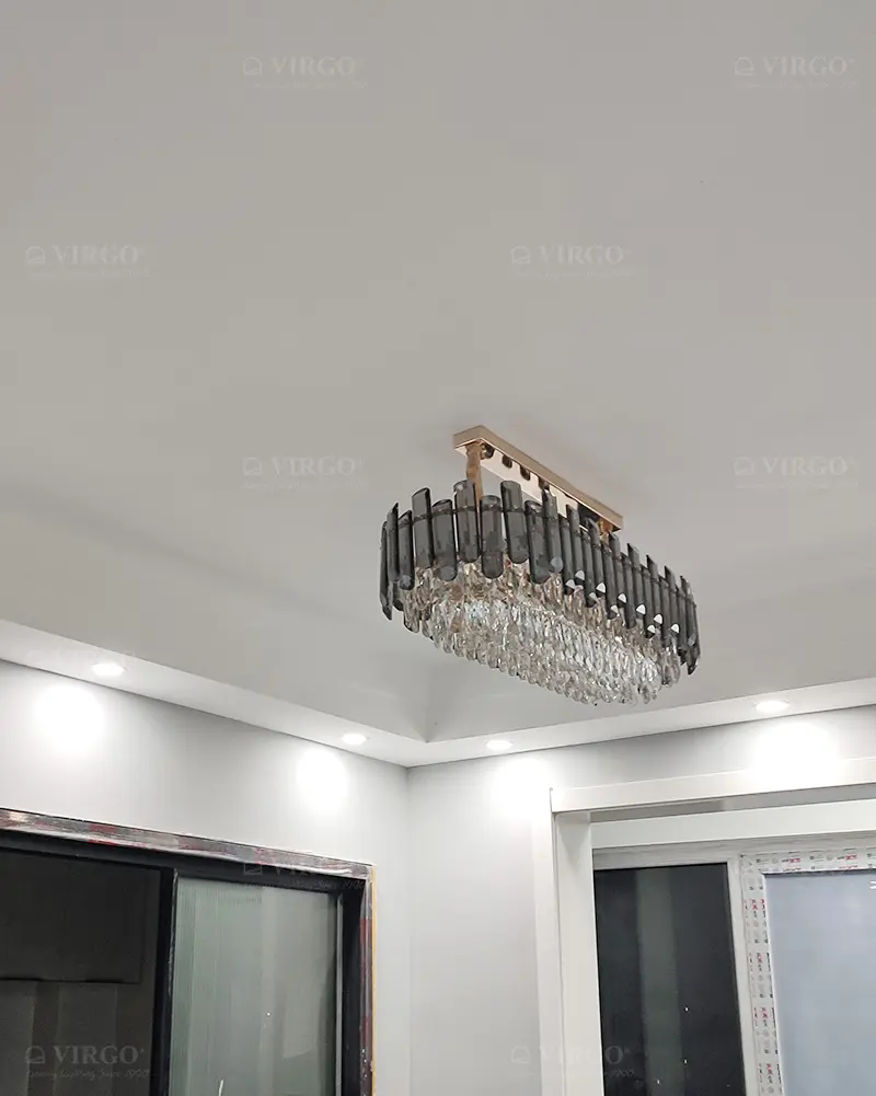 Đèn chùm pha lê trang trí bàn ăn cao cấp P8820/80 3 Đèn chùm pha lê trang trí bàn ăn cao cấp P8820/80