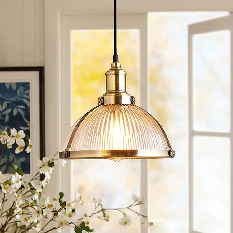 3644 3 Đèn thả thủy tinh cổ điển P23A