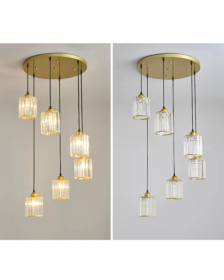 Đèn thả pha lê 3 bóng trang trí P8056/3 3 Đèn thả pha lê 3 bóng trang trí P8056/3