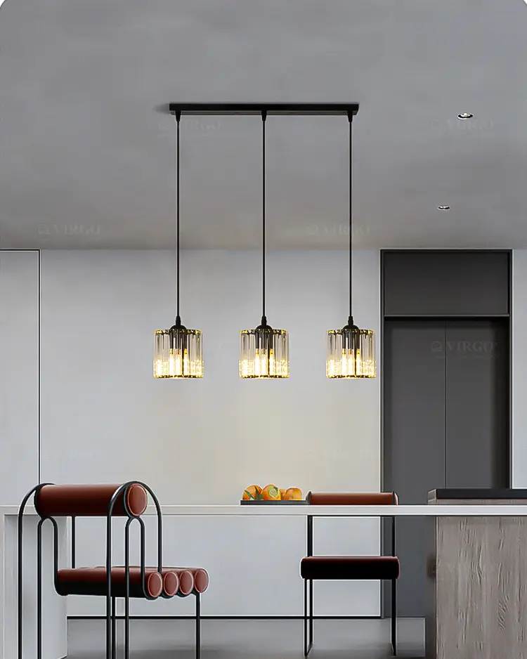 Đèn thả pha lê 3 bóng trang trí P8056/3