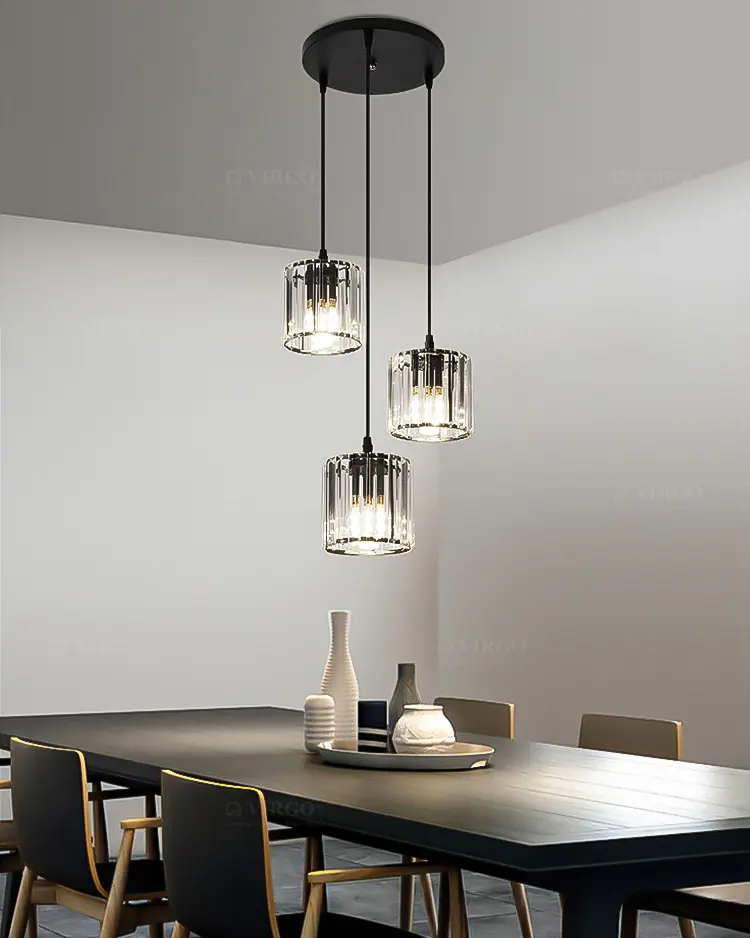 Đèn thả pha lê 3 bóng trang trí P8056/3