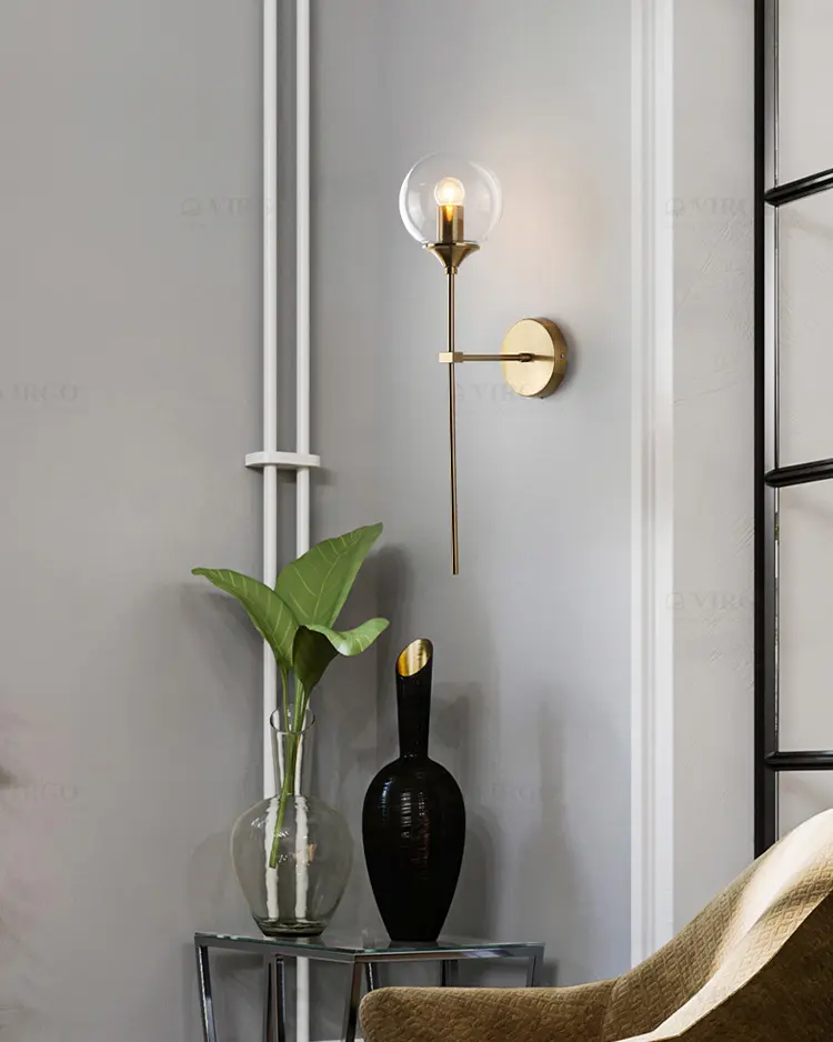 3659 1 Đèn tường trang trí thủy tinh Ngọn đuốc S5446/60CM