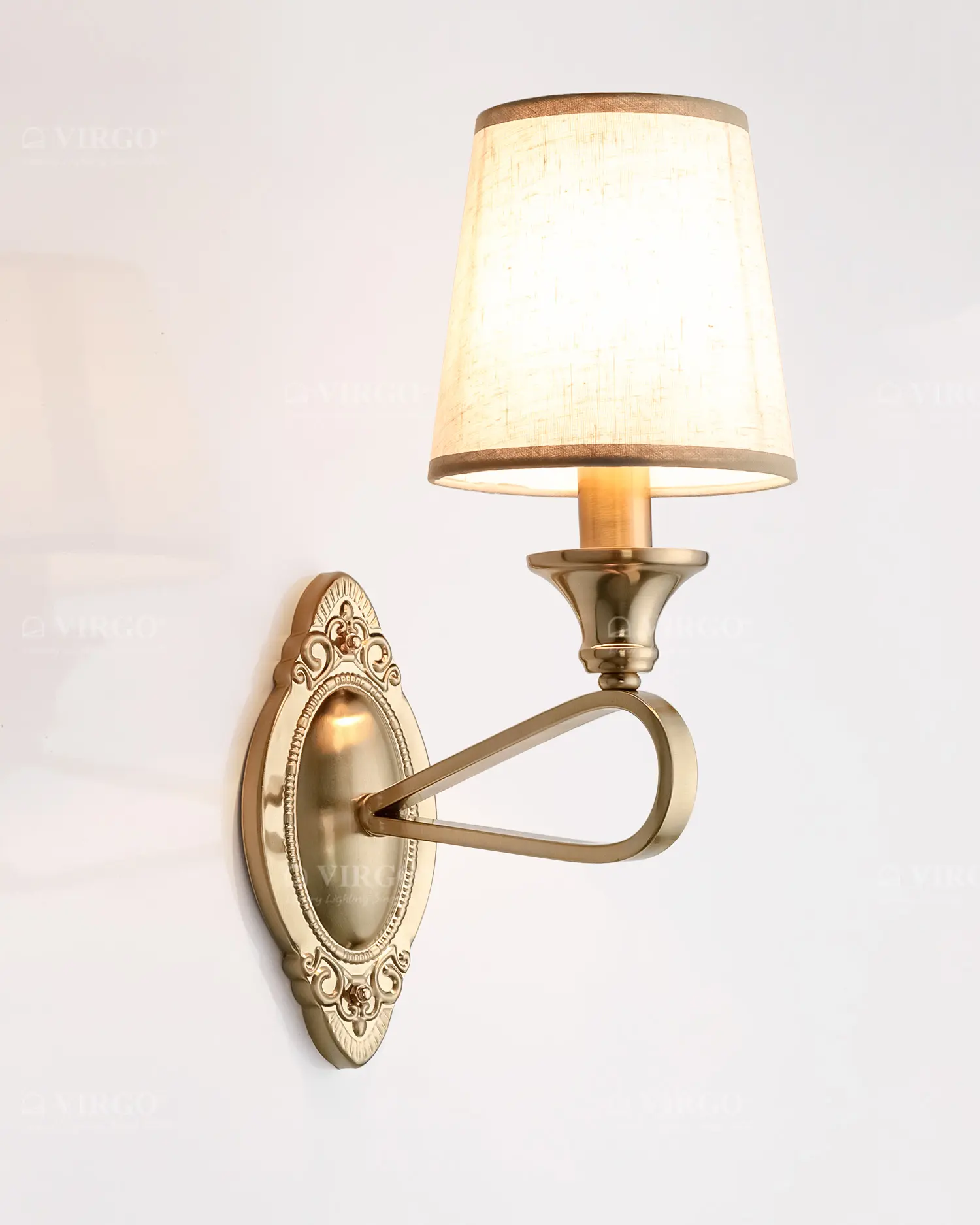 Đèn tường chụp vải Tân cổ điển S9665