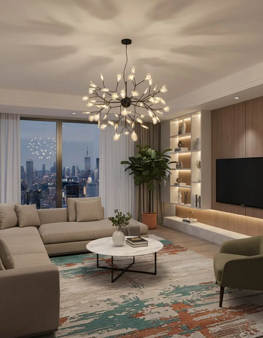 Đèn chùm thủy tinh 36 bóng Candy VIRGO P9906 1 Đèn chùm thủy tinh 36 bóng Candy VIRGO P9906