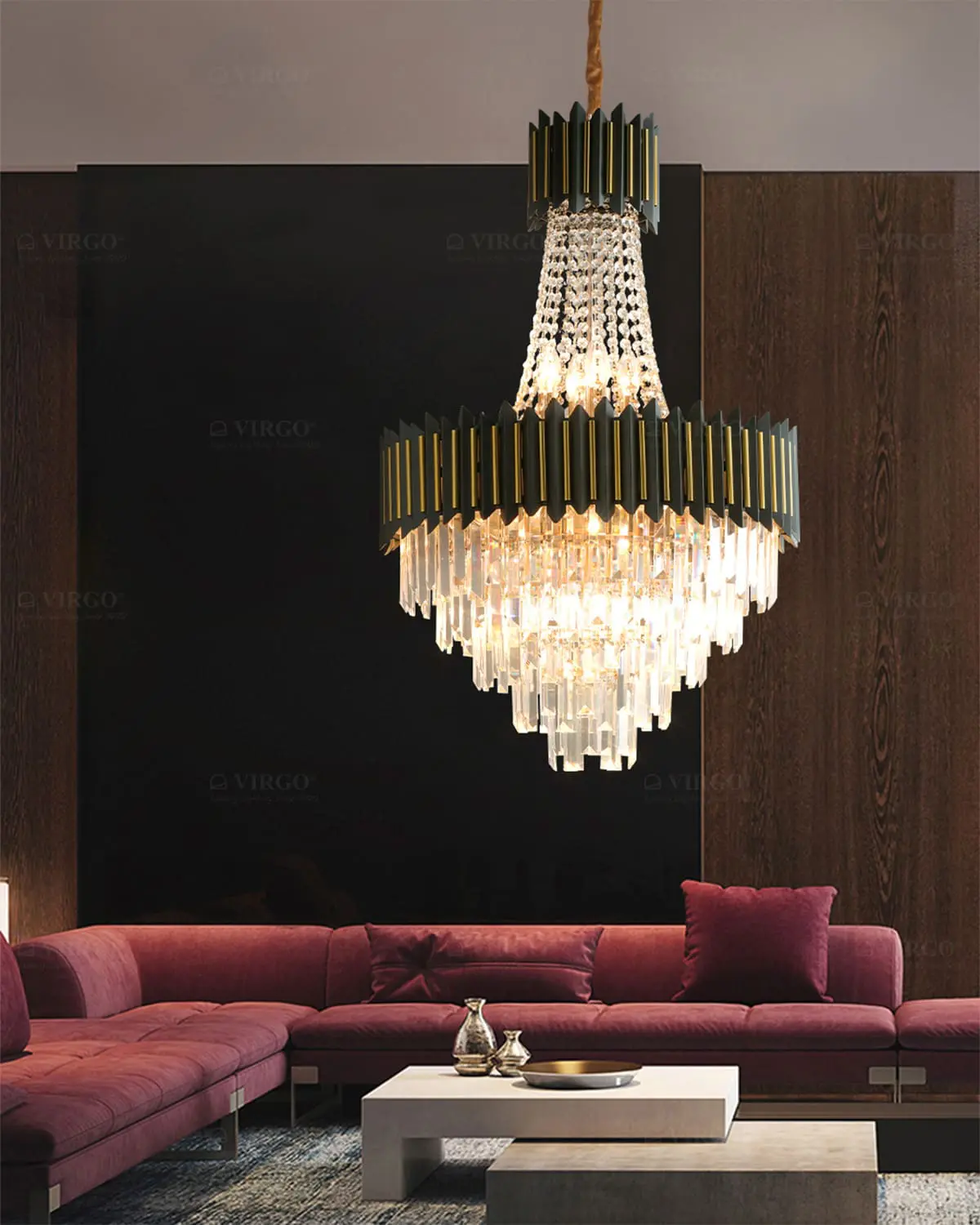 virgo p8246 4 Đèn chùm pha lê cao cấp VIRGO P8246