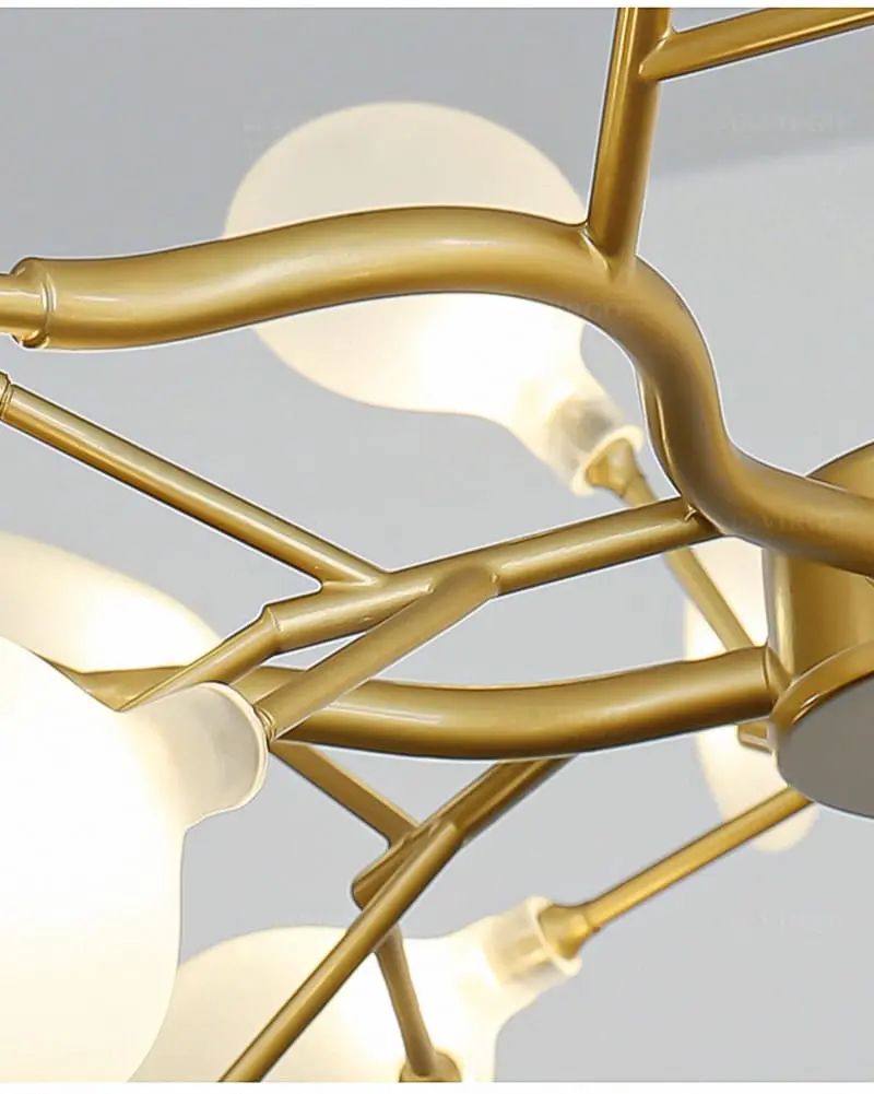 Đèn thả thủy tinh trang trí 45 lá Hera VIRGO P9051LH