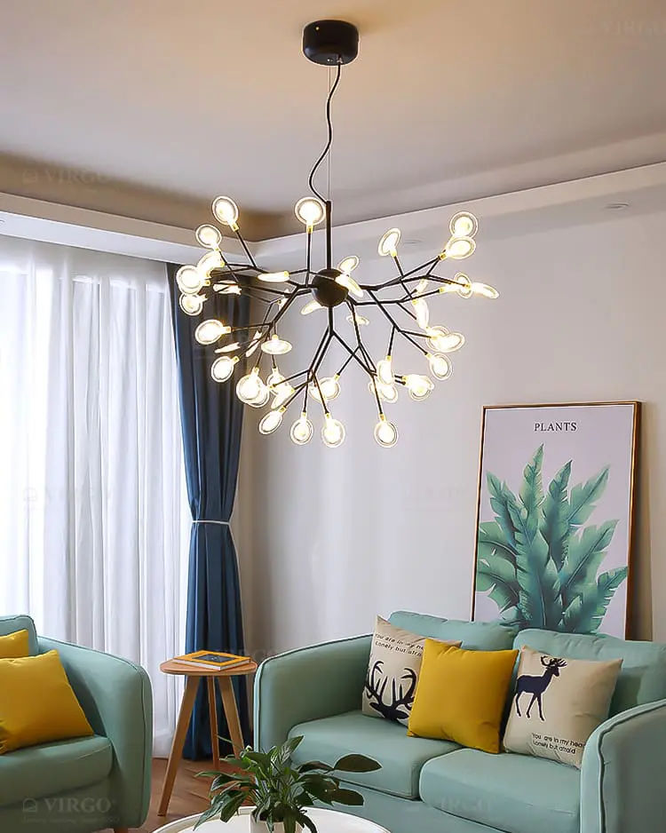 Đèn chùm thủy tinh 36 bóng Candy VIRGO P9906 2 Đèn chùm thủy tinh 36 bóng Candy VIRGO P9906