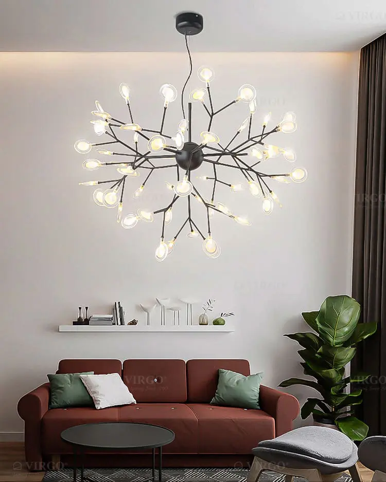 Đèn chùm thủy tinh 36 bóng Candy VIRGO P9906 3 Đèn chùm thủy tinh 36 bóng Candy VIRGO P9906