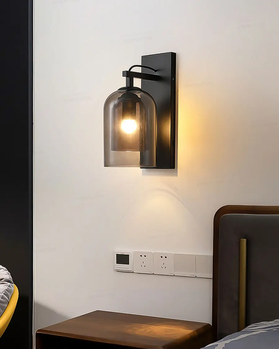 Đèn tường trang trí chụp thủy tinh S3020 2 Đèn tường trang trí chụp thủy tinh S3020