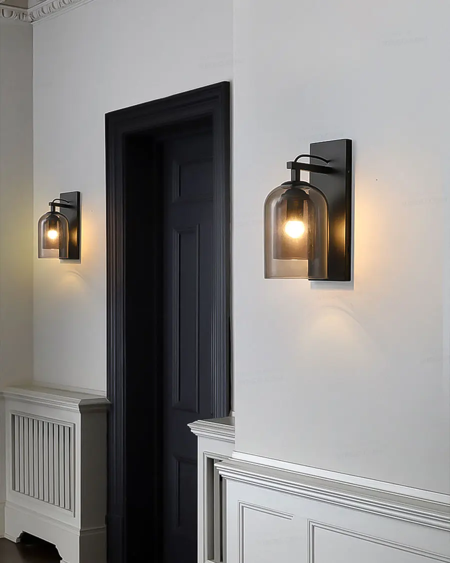 Đèn tường trang trí chụp thủy tinh S3020 3 Đèn tường trang trí chụp thủy tinh S3020