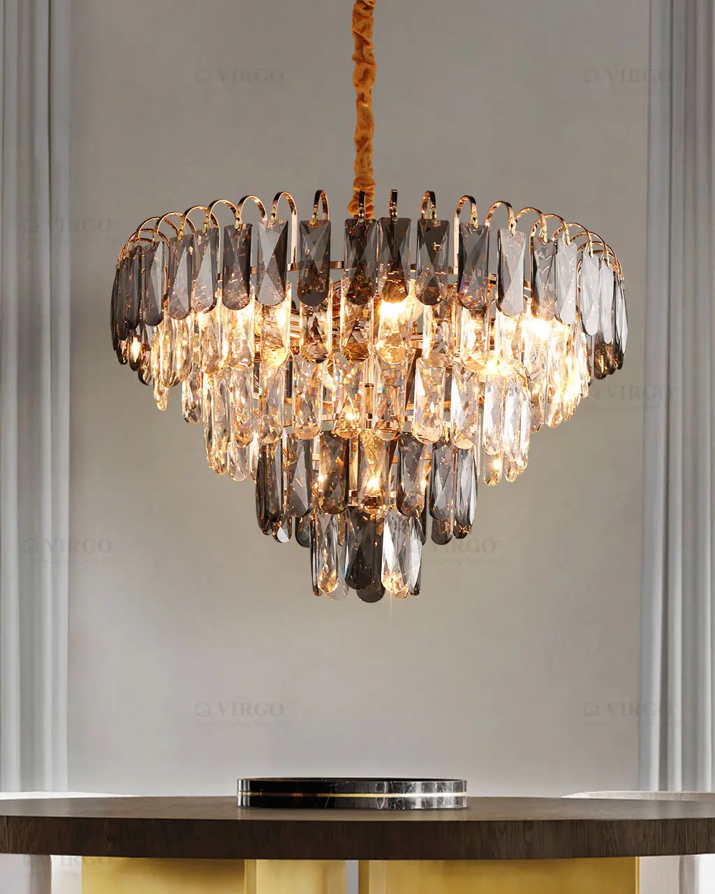 16 3 Đèn chùm pha lê cao cấp P8472