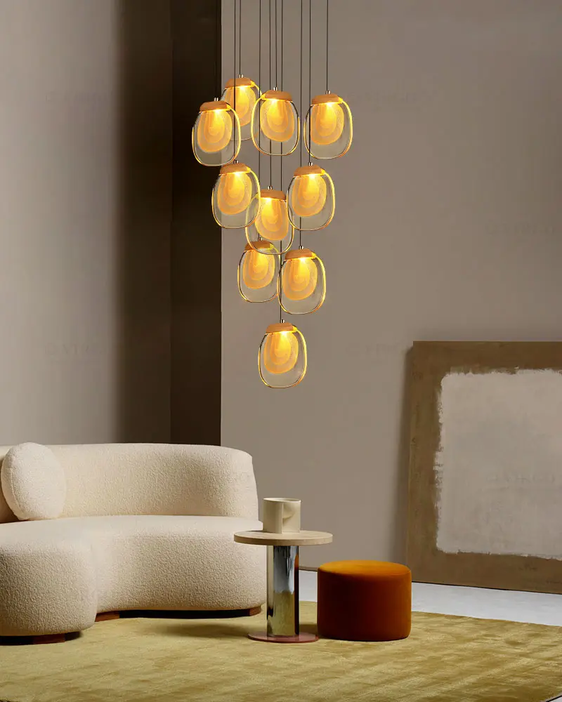 17 5 Đèn thả pha lê trang trí cao cấp P0918/10P