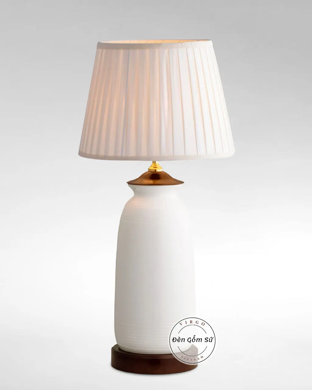 Đèn bàn trang trí, đèn ngủ Gốm sứ Việt Nam TS01