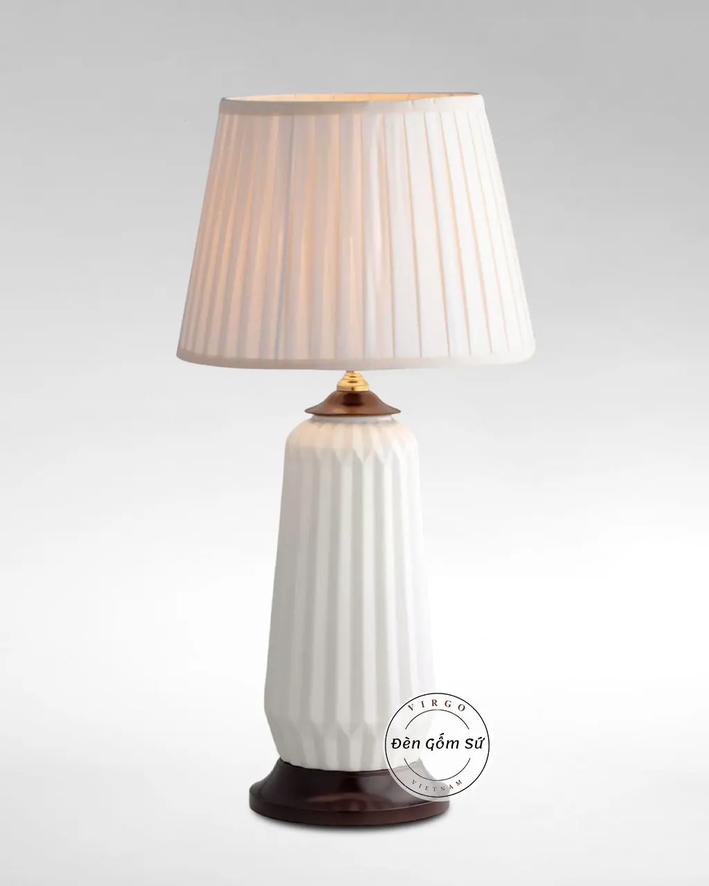 Đèn bàn trang trí, đèn ngủ Gốm sứ Việt Nam TS02