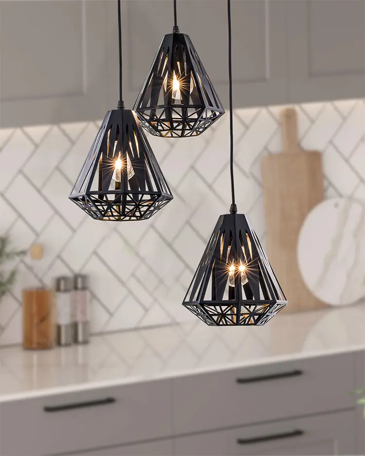 Bộ đèn thả bàn ăn 3 chiếc 63746