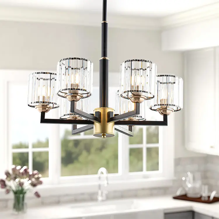 Đèn chùm pha lê hiện đại 6 tay VIRGO 63769 2 Đèn chùm pha lê hiện đại 6 tay VIRGO 63769