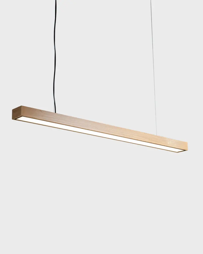 Đèn Thả Thanh Gỗ Tự Nhiên Dáng Dài Thiết Kế Tối Giản Hiện Đại VRG-KM831