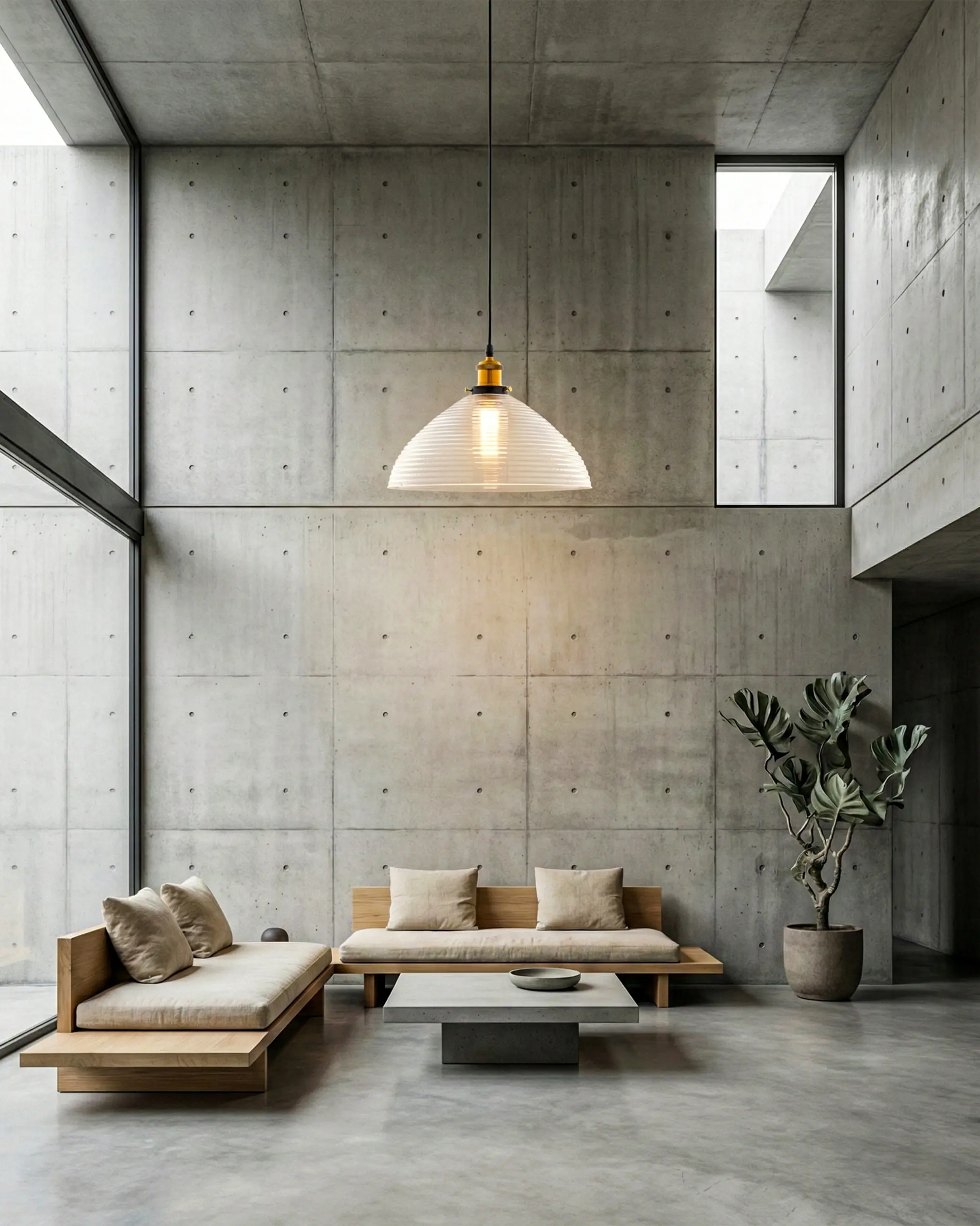 Đèn Thả Chao Thủy Tinh Sọc Ngang Đui Đồng Hiện Đại VRG-T94-V1 2 Đèn Thả Chao Thủy Tinh Sọc Ngang Đui Đồng Hiện Đại VRG-T94-V1