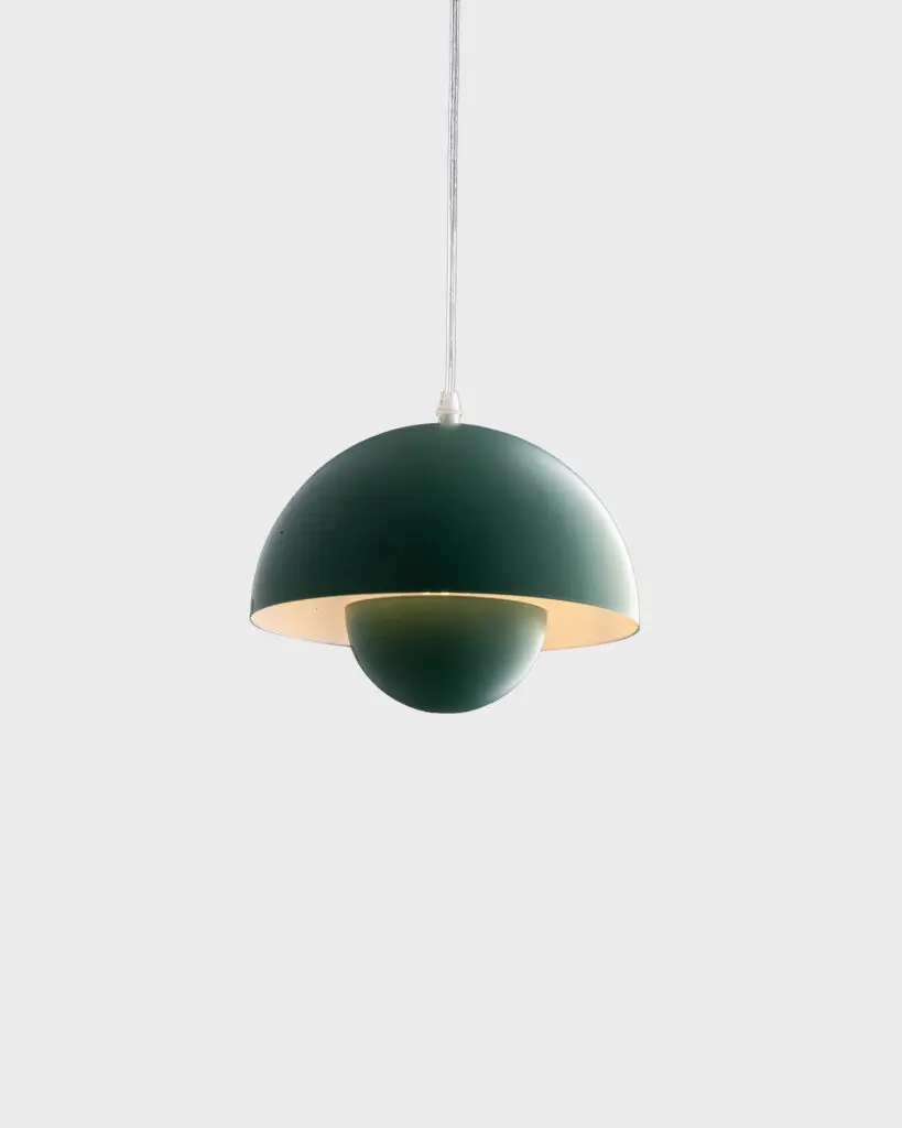 Đèn Thả Bàn Ăn Thiết Kế Flowerpot Bắc Âu Màu Xanh Rêu Cổ Điển VRG-TCF199