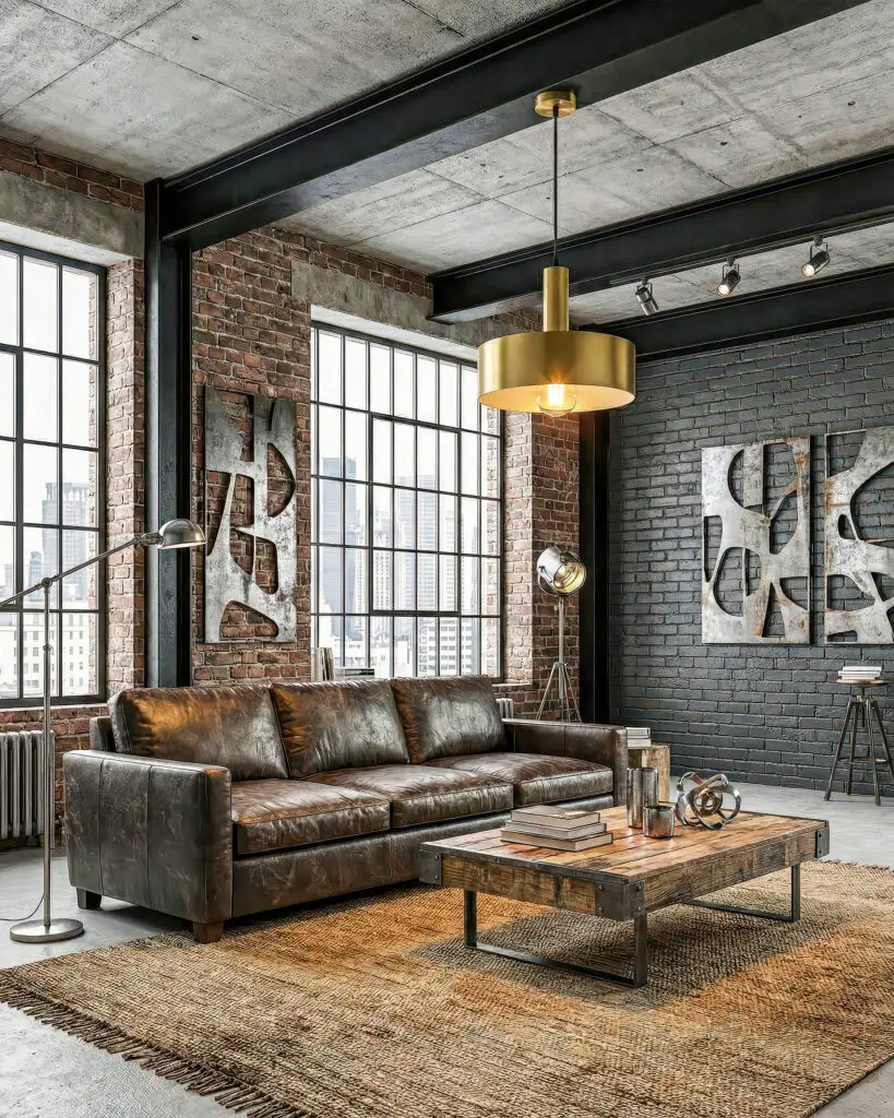 Đèn Thả Bàn Ăn Hiện Đại Dáng Đĩa Tròn Màu Vàng Đồng Xước Sang Trọng VRG-TCF438