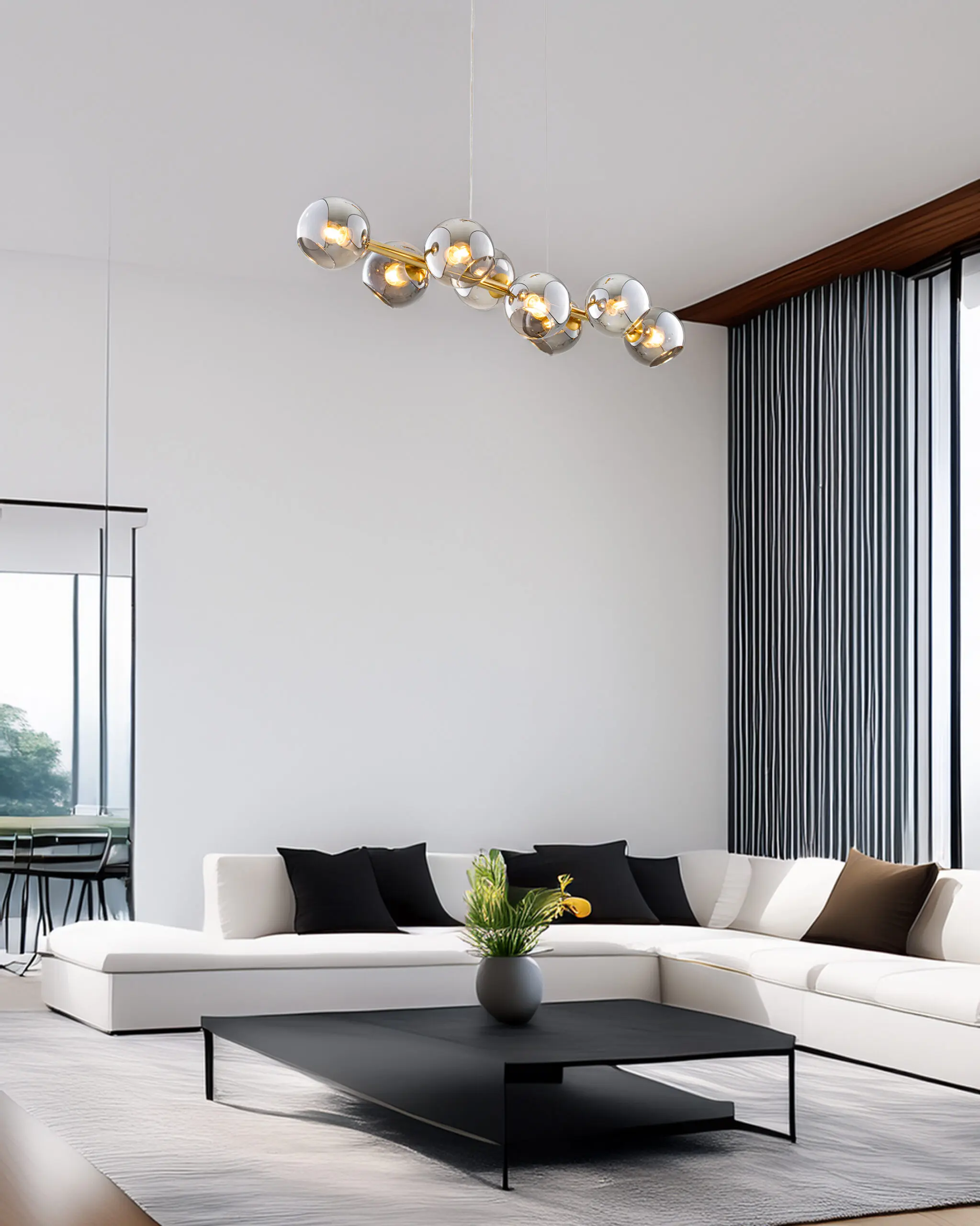 Đèn Chùm Phân Tử Dáng Ngang Cao Cấp Cho Phòng Ăn VRG-THCN21121 4 Đèn Chùm Phân Tử Dáng Ngang Cao Cấp Cho Phòng Ăn VRG-THCN21121